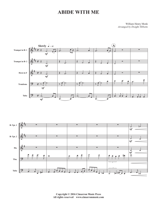 Produktbild zu: Abide With Me William Henry Monk