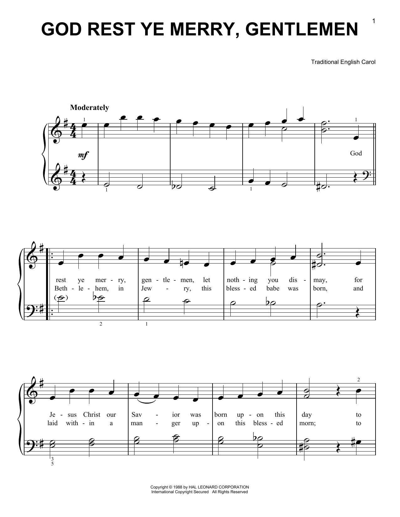 Product gallery: Page 1 of 1 God Rest Ye Merry, Gentlemen, Traditional English Carol