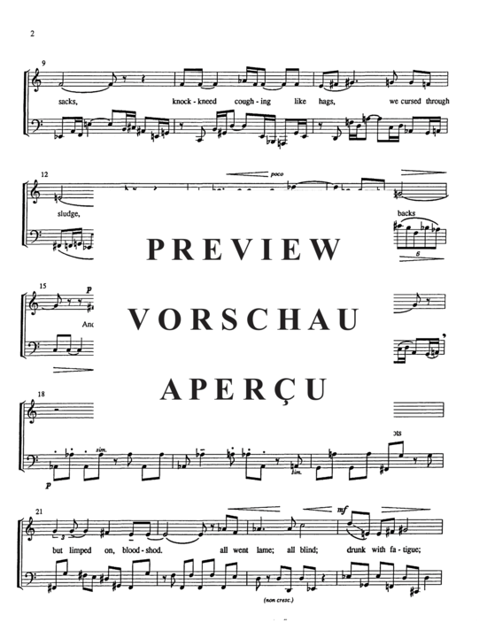 Produktgalerie: Seite 6 von 21 Three Songs of War , , (Duett für Tuba + Countertenor)