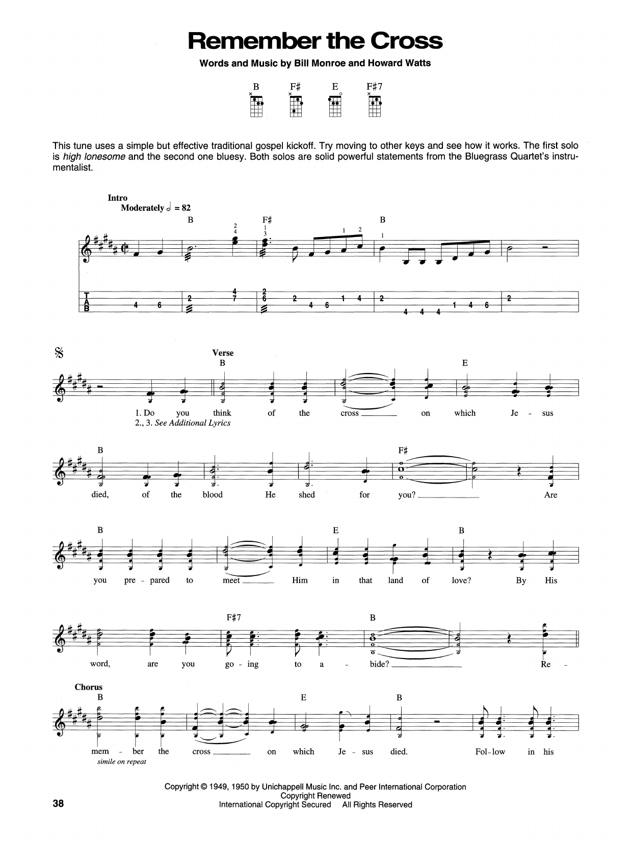 Produktgalerie: Seite 1 von 1 Remember The Cross, Bill Monroe