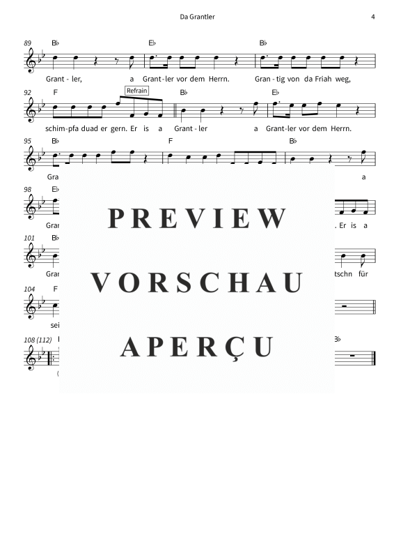 gallery: Da Grantler, DeSchoWieda, (Leadsheet)