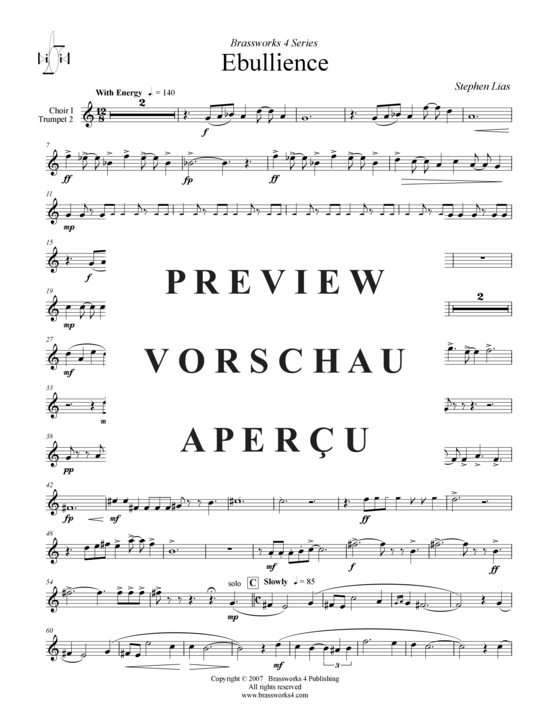 Product gallery: Page 16 of 21 Ebullience , , (Trumpet Ensemble)