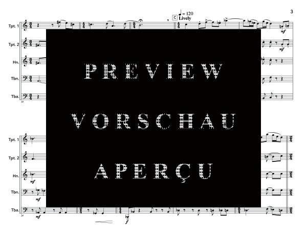 Produktgalerie: Seite 7 von 11 Quintet No. 1, Op. 30, , (Blechbläser Quintett)