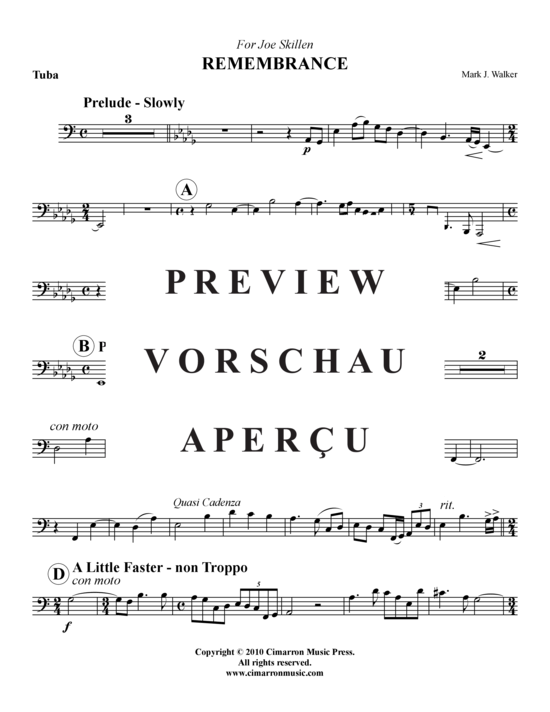 Produktgalerie: Seite 7 von 8 Remembrance , , (Tuba + Klavier)