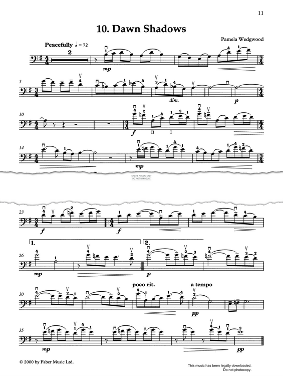 Produktgalerie: Seite 1 von 1 Dawn Shadows, Pam Wedgwood, Klavier, Violoncello