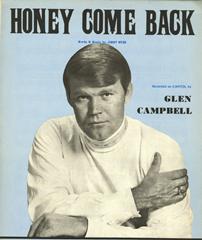 cover: Honey Come Back, Glen Campbell
