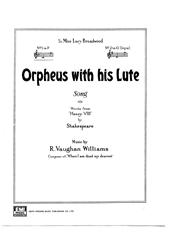 cover: Orpheus With His Lute, Ralph Vaughan Williams
