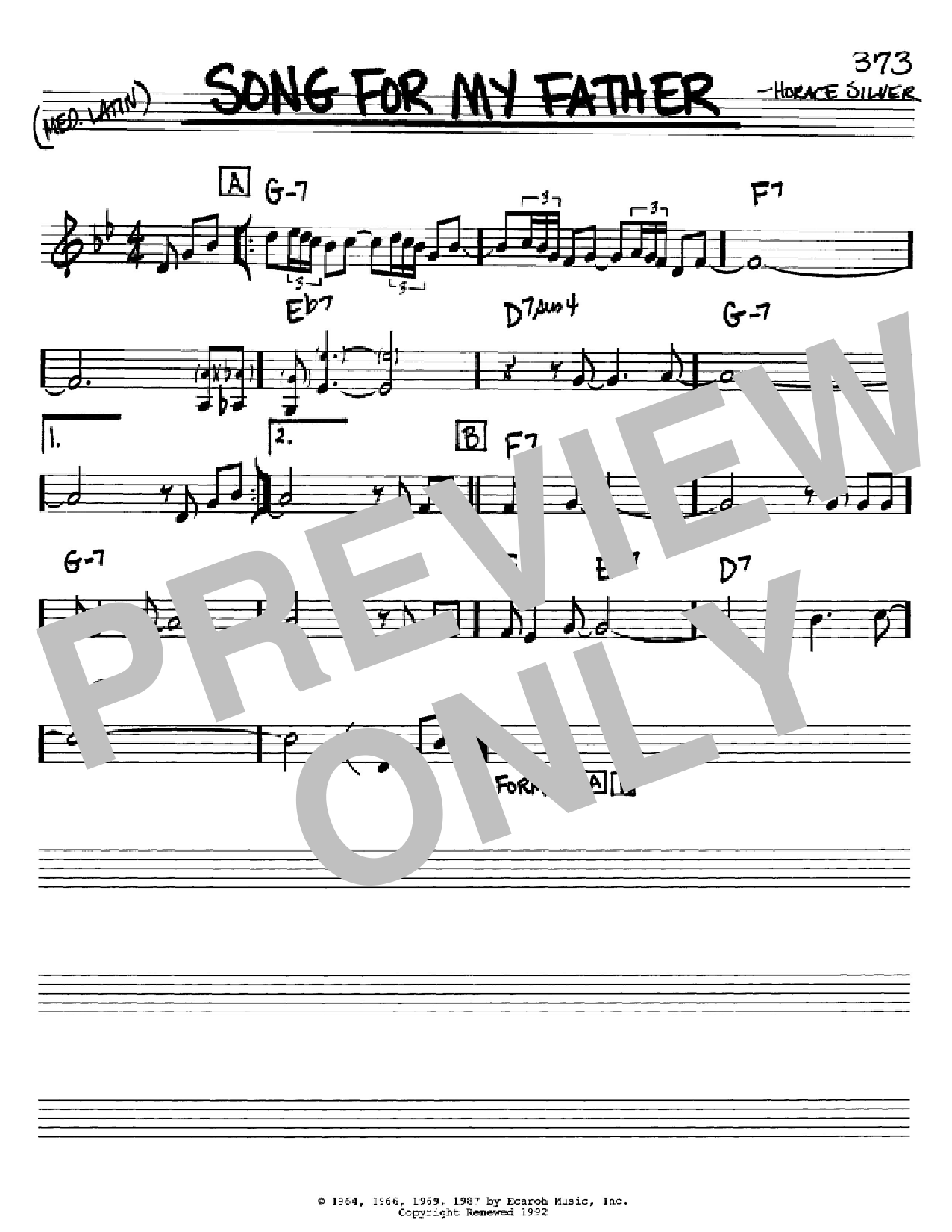 Produktbild zu:  Song For My Father - Horace Silver