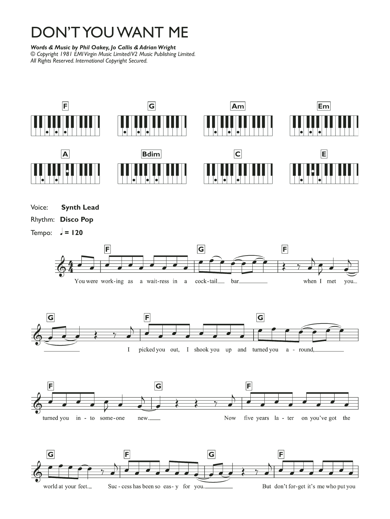 Product gallery: Page 1 of 1 Don't You Want Me, The Human League