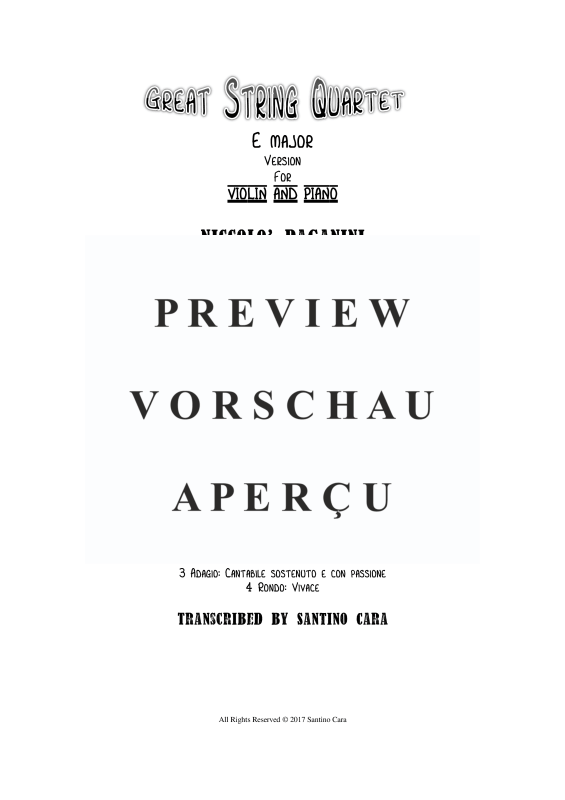Produktgalerie: Seite 2 von 11 Streichquartett Nr. 2 in E-Dur, , Violine und Klavier