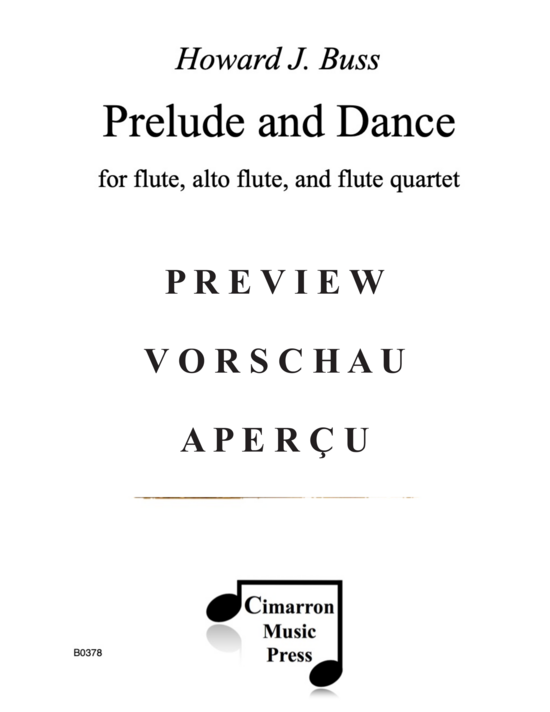 gallery: Prelude and Dance , , (Flöte und Altflöte Solo und Flötenquartett)
