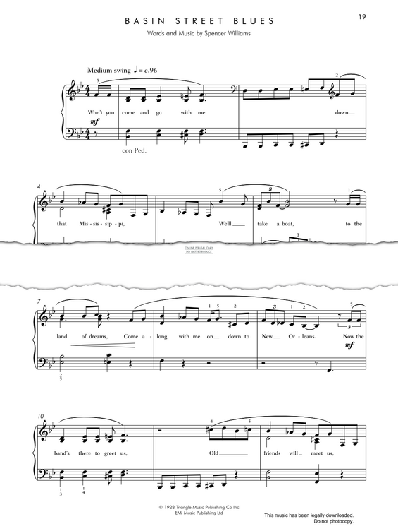 Produktbild zu: Basin Street Blues