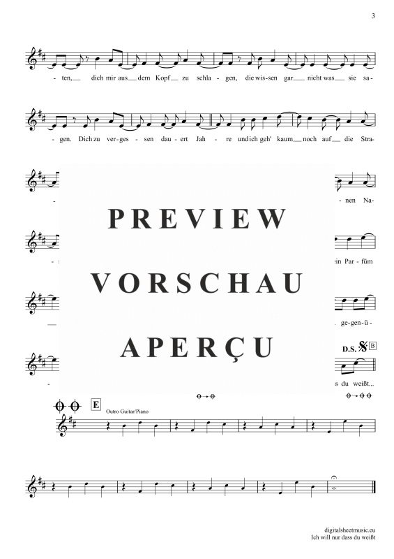 gallery: Ich will nur dass du weißt , SDP, Tawil, Adel, Klarinette in B