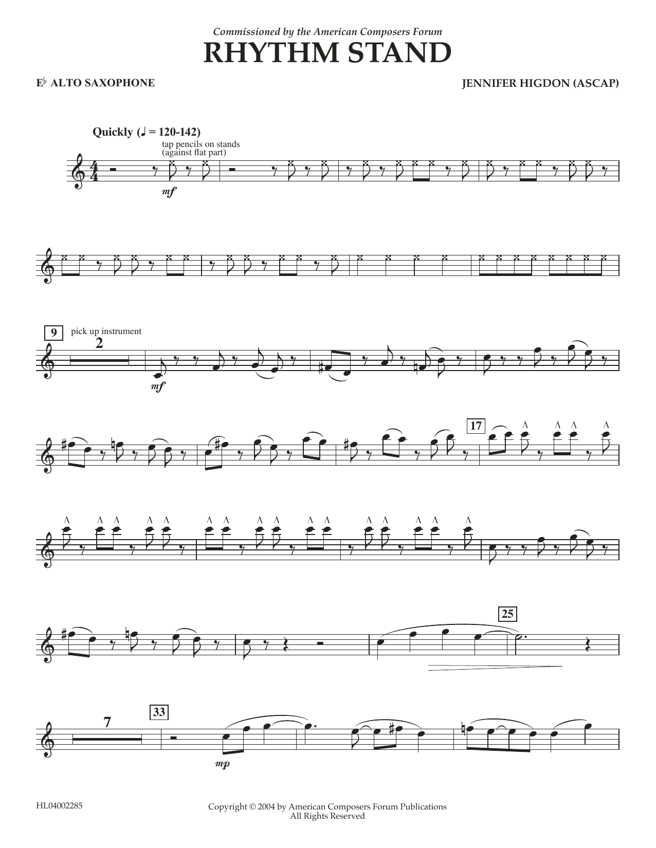 Produktbild zu: Rhythm Stand - Eb Alto Saxophone
