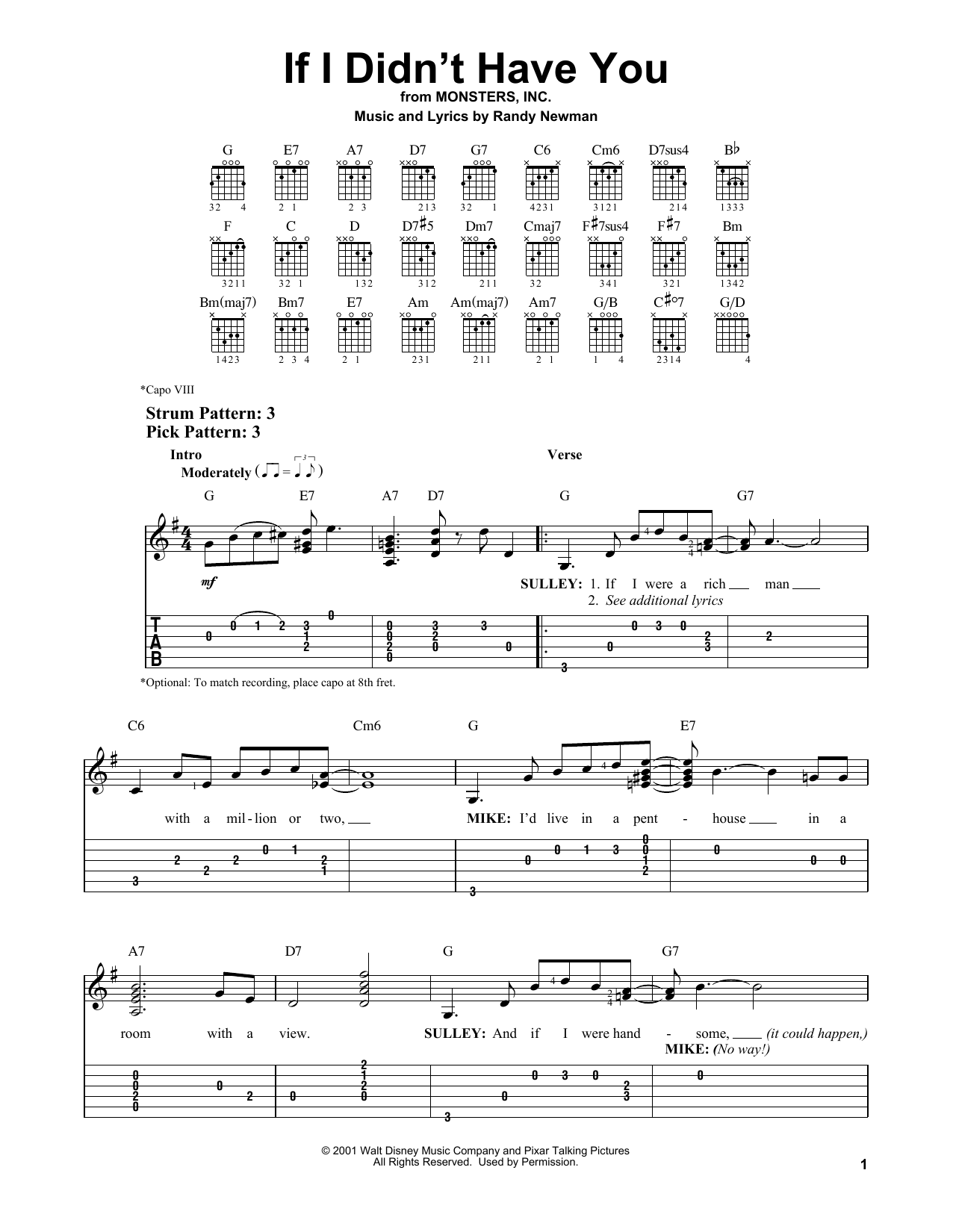 Produktbild zu: If I Didn't Have You (from Monsters, Inc.)