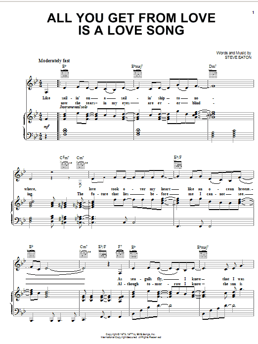 Produktbild zu: All You Get From Love Is A Love Song