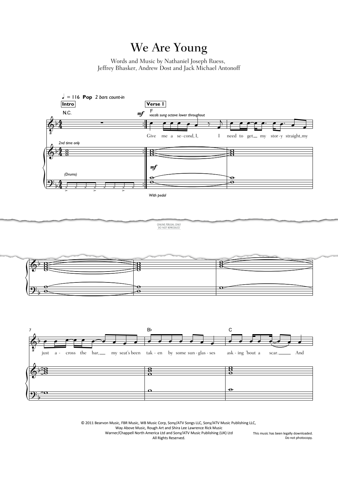 Product gallery: Page 1 of 1 We Are Young, Fun