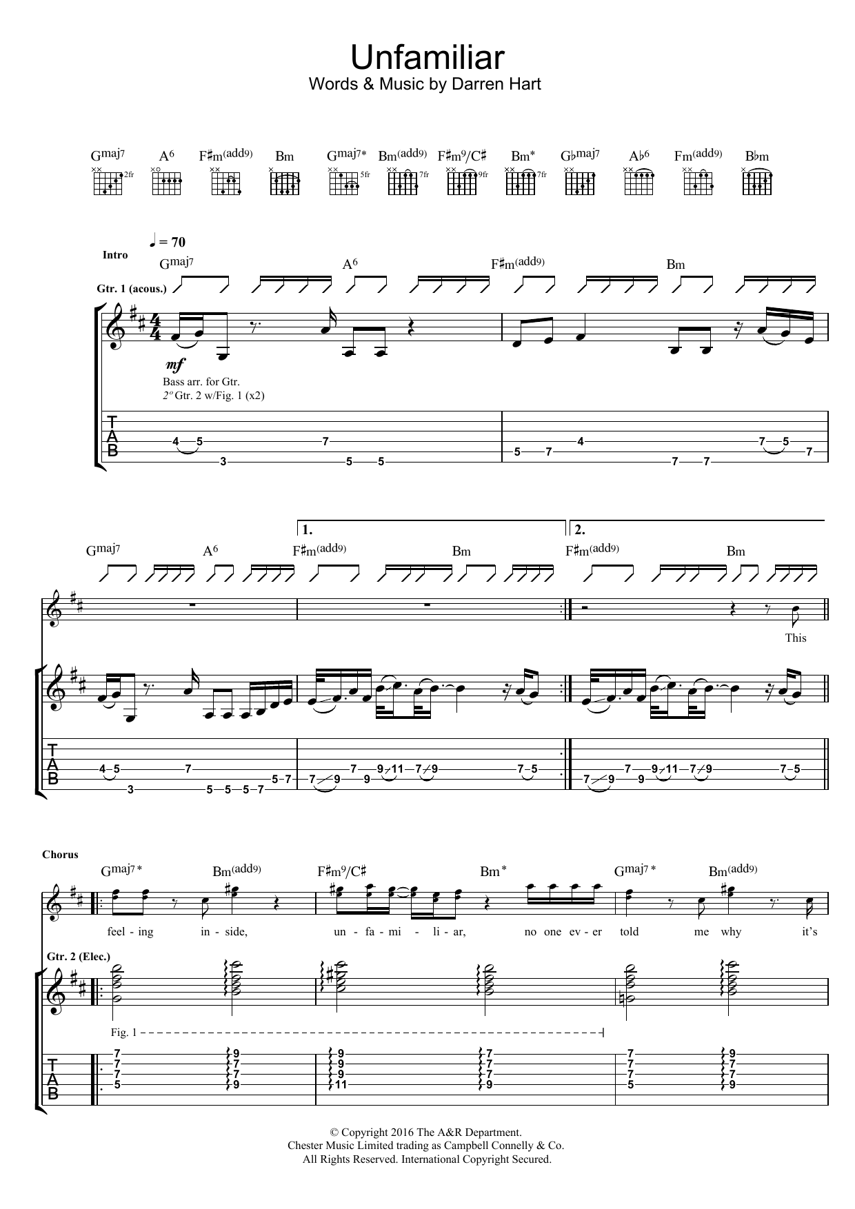 Produktgalerie: Seite 1 von 1 Unfamilar, Harts, Gitarre