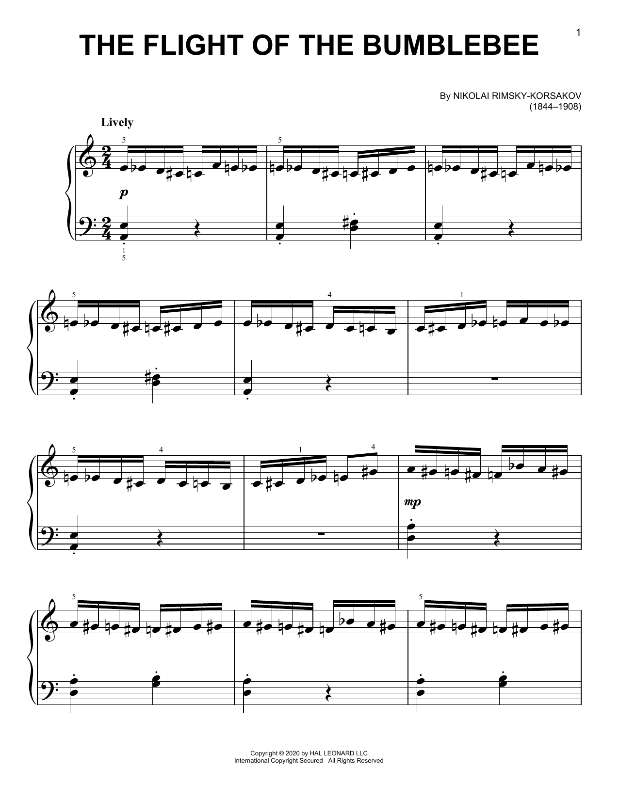 Product gallery: Page 1 of 1 The Flight Of The Bumble Bee, Nicolay Rimsky-Korsakov