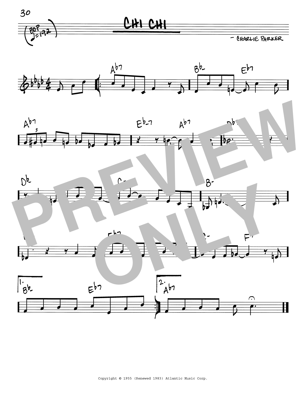 Produktbild zu:  Chi Chi - Charlie Parker