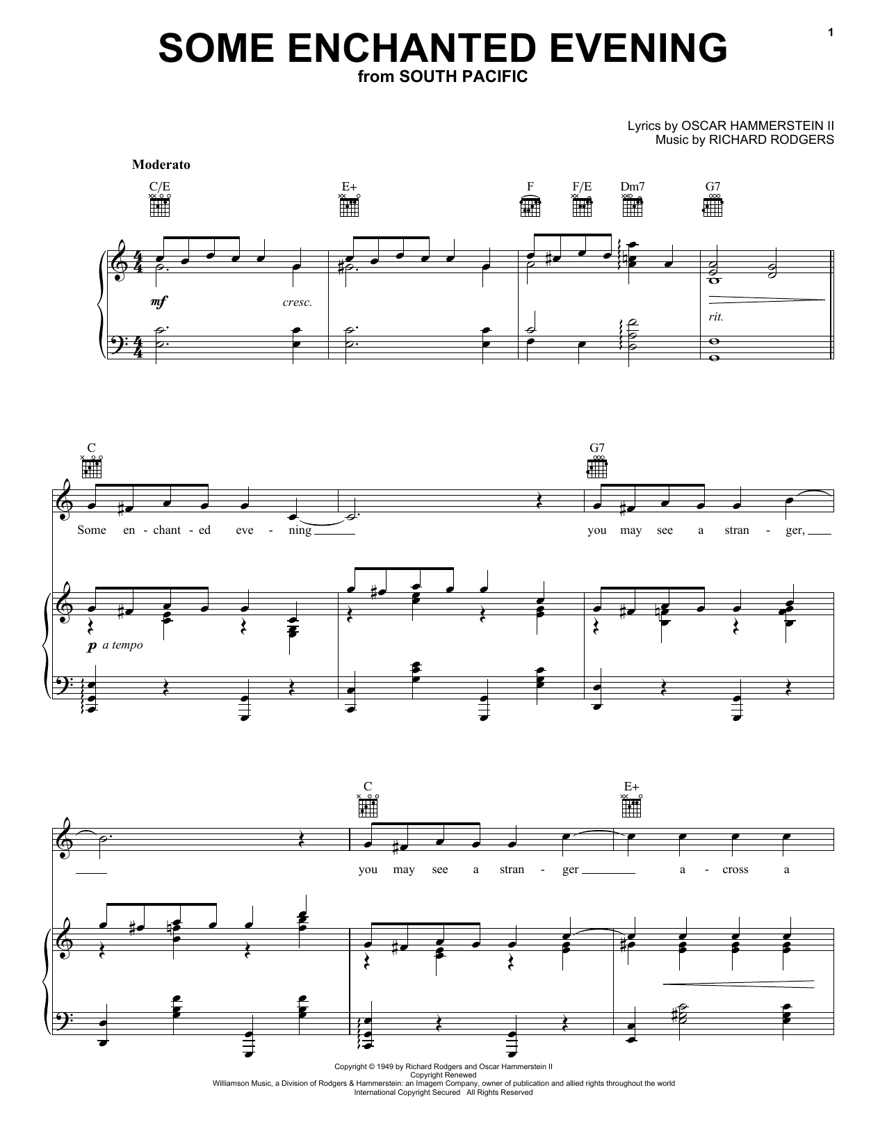 Produktbild zu: Some Enchanted Evening (from South Pacific)