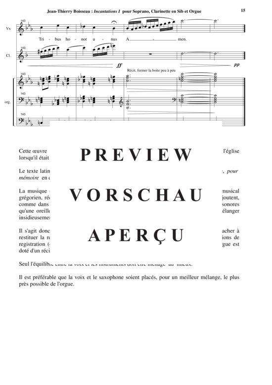 Product gallery: Page 16 of 20 Incantations I sur Ave Maris Stella , , (soprano, clarinet in Bb + organ)