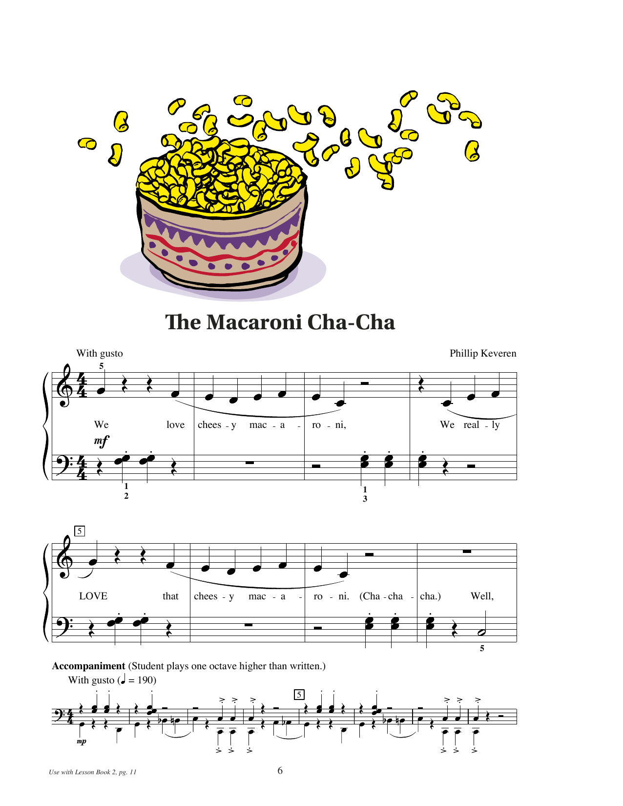 Produktgalerie: Seite 1 von 1 The Macaroni Cha-Cha, Phillip Keveren, Klavier