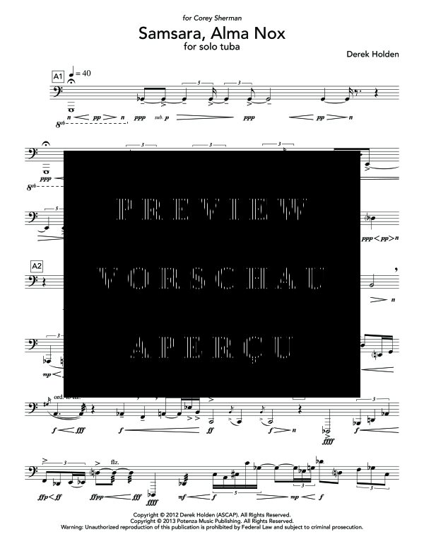 Produktgalerie: Seite 5 von 8 Samsara, Alma Nox, , (Tuba Solo)