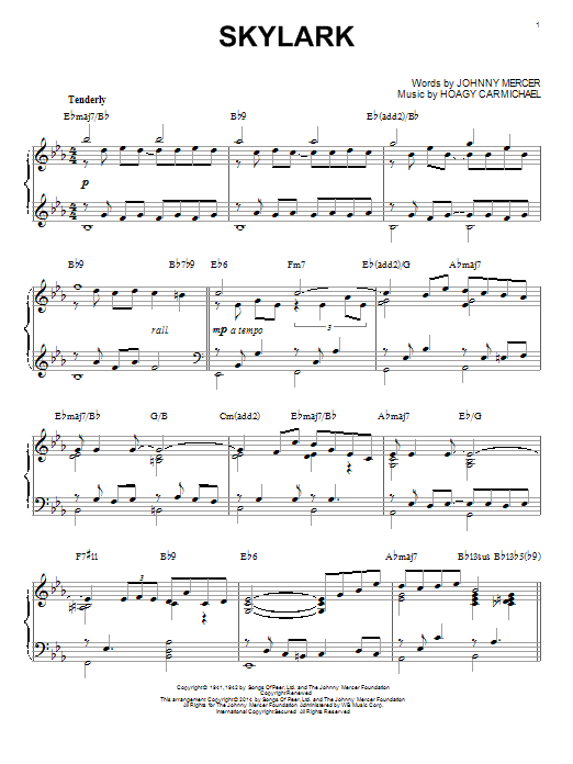 Produktbild zu: Skylark [Jazz version] (arr. Brent Edstrom)