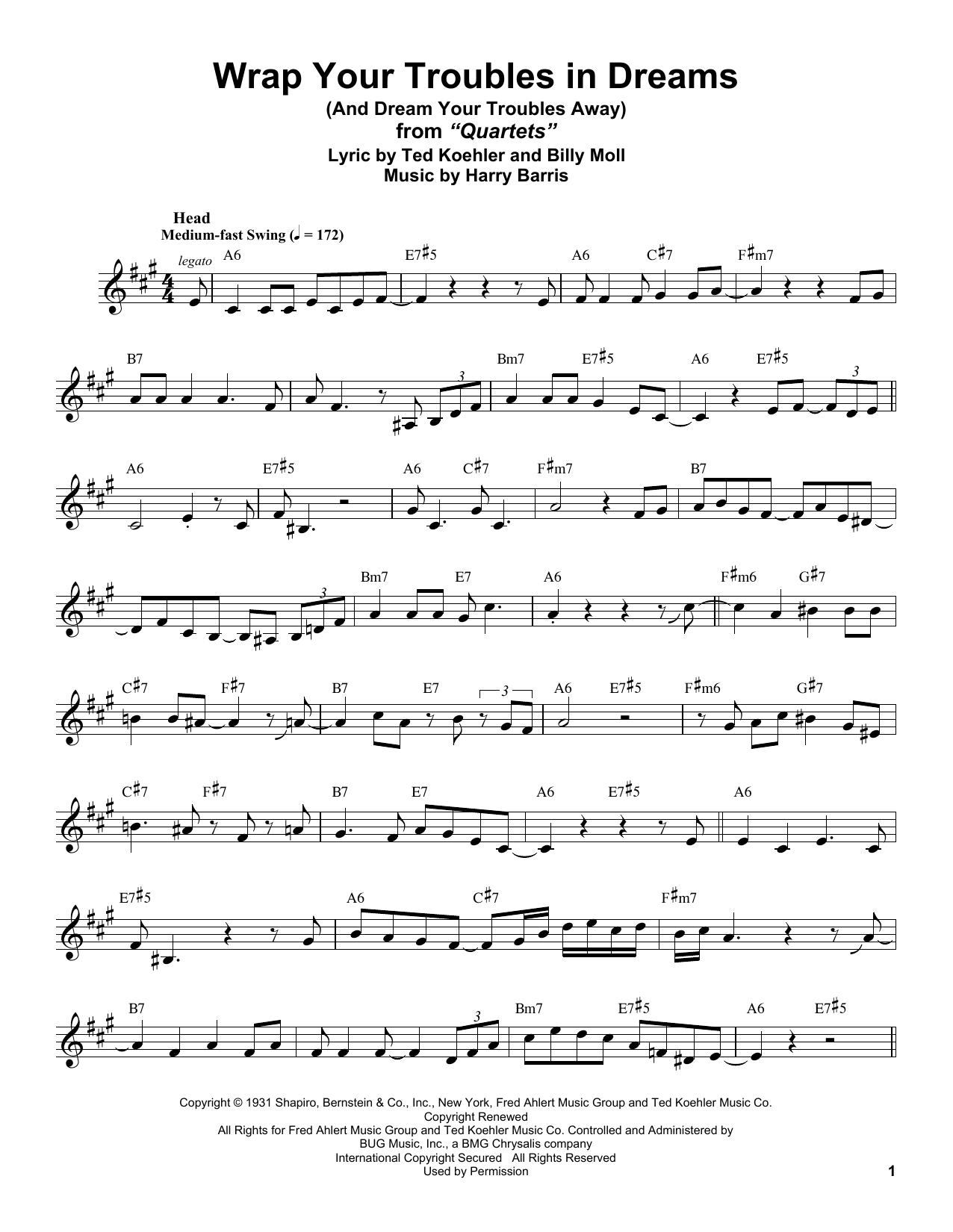 Product gallery: Page 1 of 1 Wrap Your Troubles In Dreams (And Dream Your Troubles Away), Stan Getz