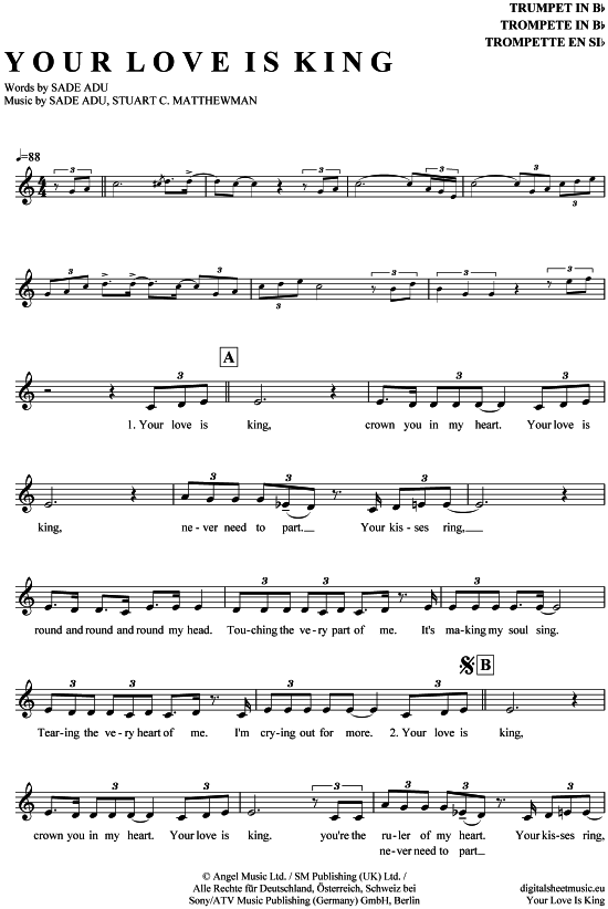 Produktbild zu: Your love is king Sade