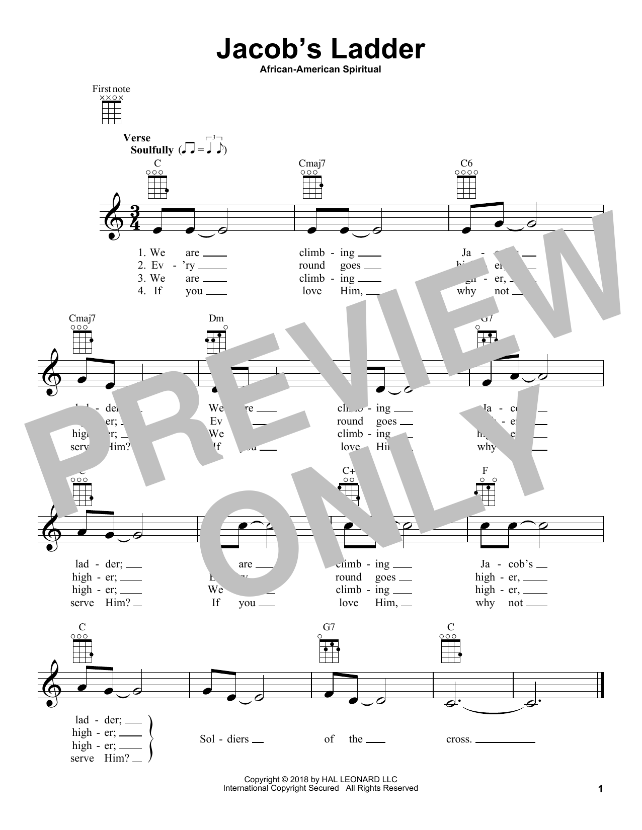Product gallery: Page 1 of 1 Jacob's Ladder, African-American Spiritual