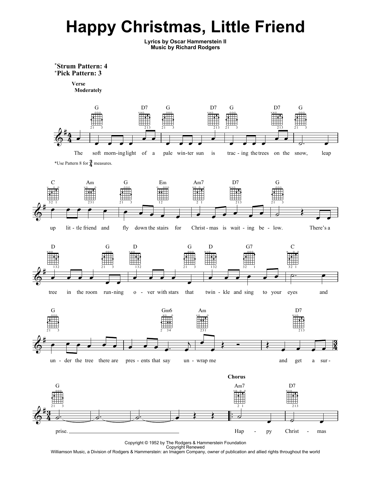 Product gallery: Page 1 of 1 Happy Christmas, Little Friend, Rodgers & Hammerstein