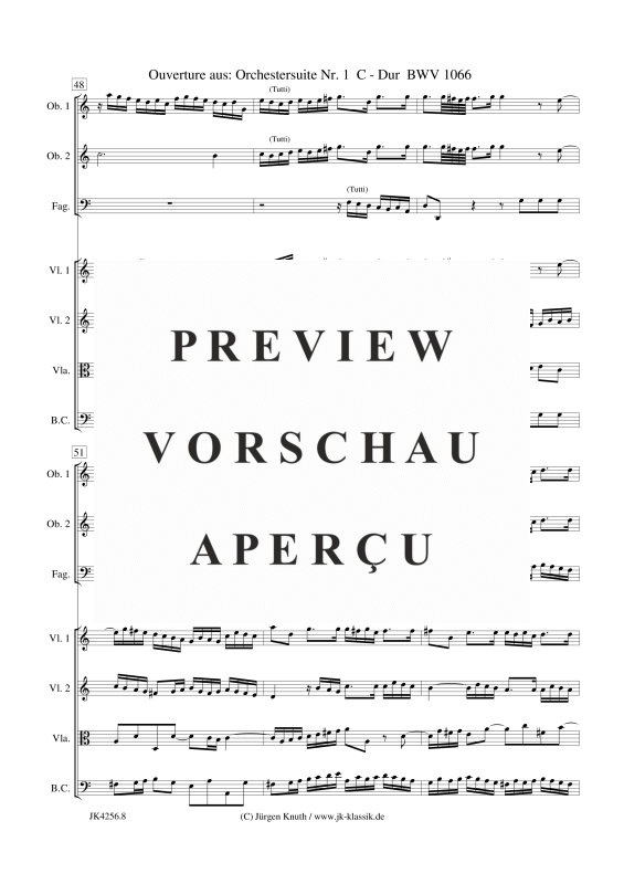 gallery: Ouverture aus: Orchestersuite Nr. 1 BWV 1066, , Kammerensemble für Oboen, Streicher und Basso Continuo