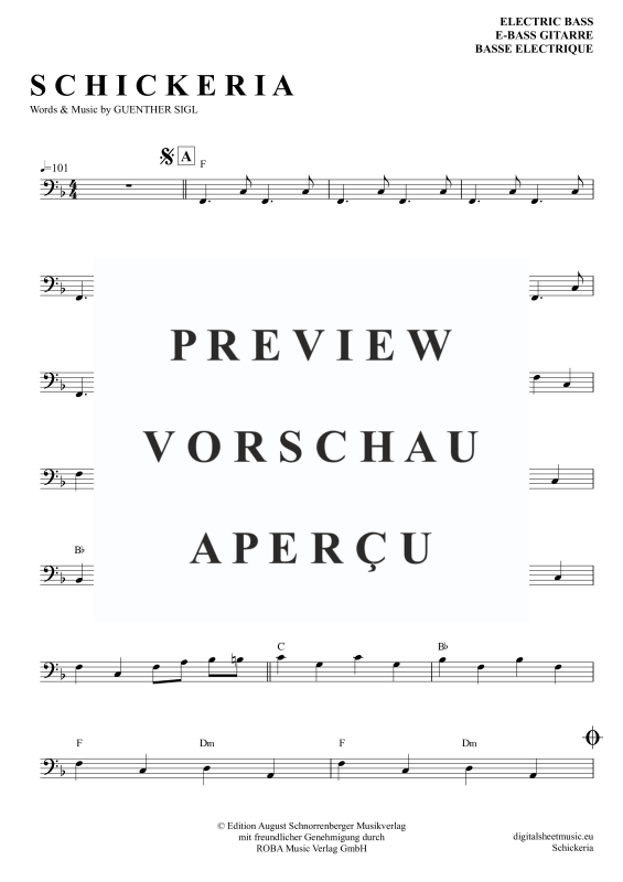 Produktgalerie: Seite 2 von 7 Schickeria, Spider Murphy Gang, E-Bass