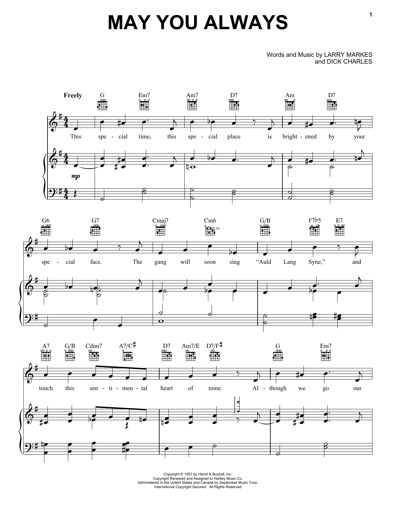 Produktgalerie: Seite 1 von 1 May You Always, McGuire Sisters, Gesang, Gitarre, Klavier