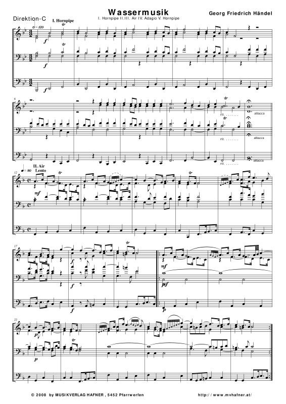 Product gallery: Page 1 of 11 Wassermusik, , (large wind orchestra)