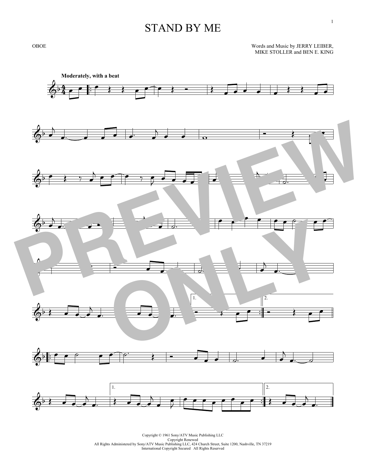 Produktgalerie: Seite 1 von 1 Stand By Me, Ben E. King, Oboe