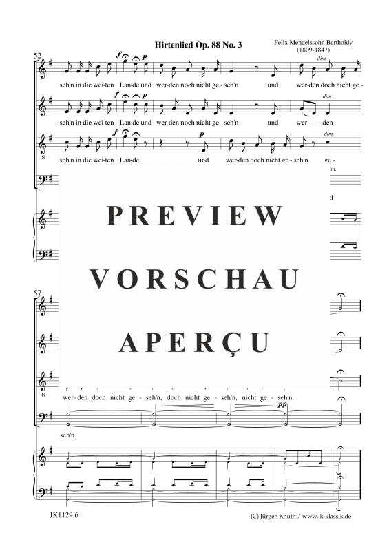 gallery: Hirtenlied op.88.3 / O Winter, schlimmer Winter, , Klavier und Gesang