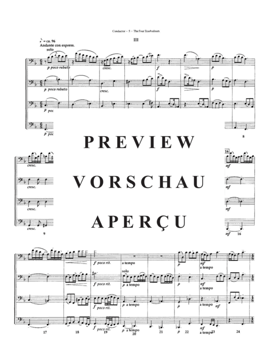 Product gallery: Page 9 of 21 The Four Troubadours , , (Tuba Quartett EETT)