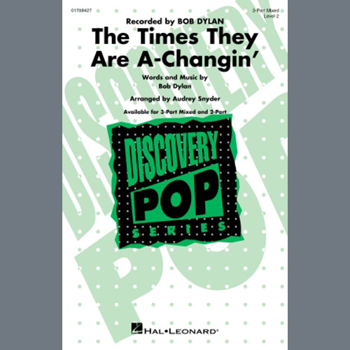 cover: The Times They Are A-Changin' (arr. Audrey Snyder), Bob Dylan