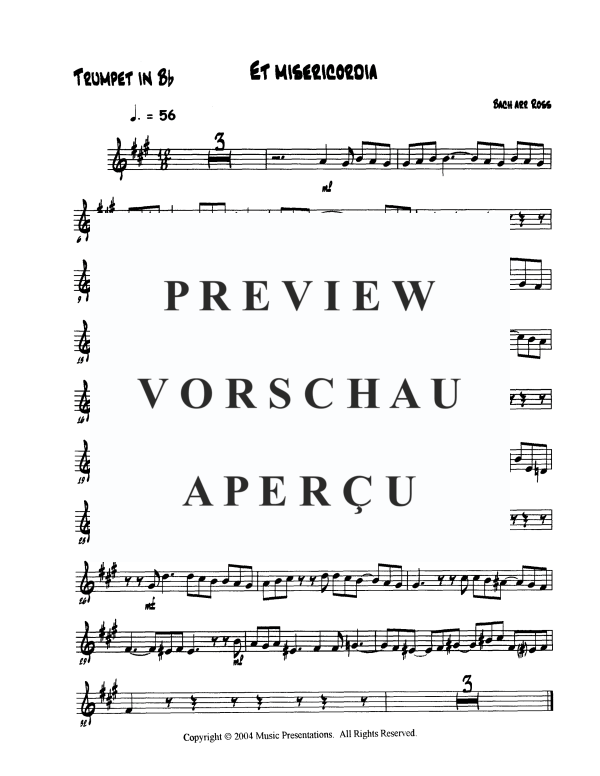 Produktgalerie: Seite 9 von 11 Et Misericordia, , BlechblÀser Trio und Klavier