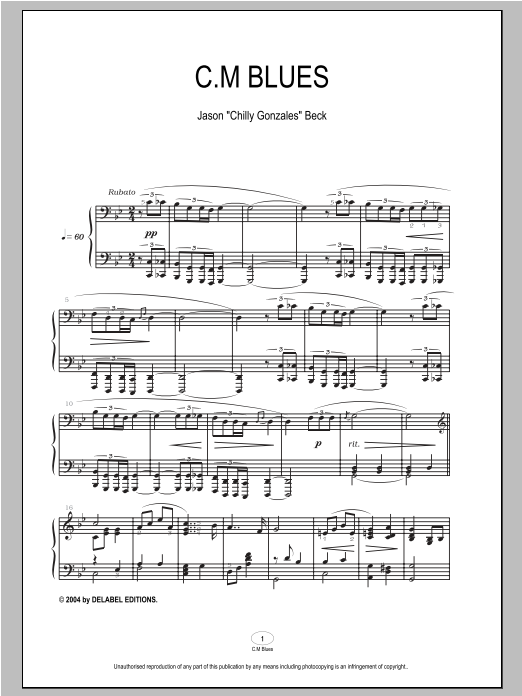 Product gallery: Page 1 of 1 C.M Blues, Chilly Gonzales