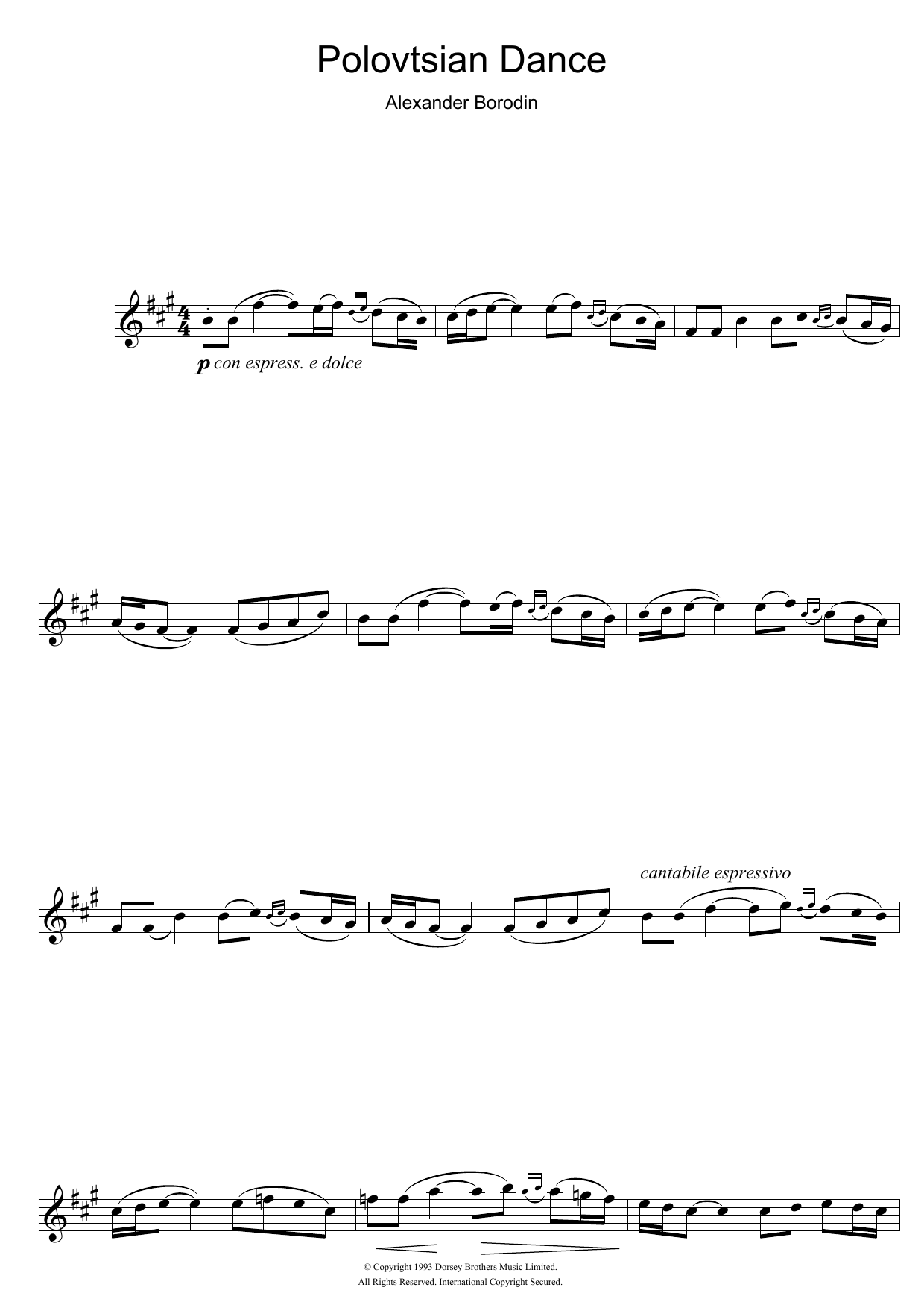 Product gallery: Page 1 of 1 Polovtsian Dance, Alexander Borodin