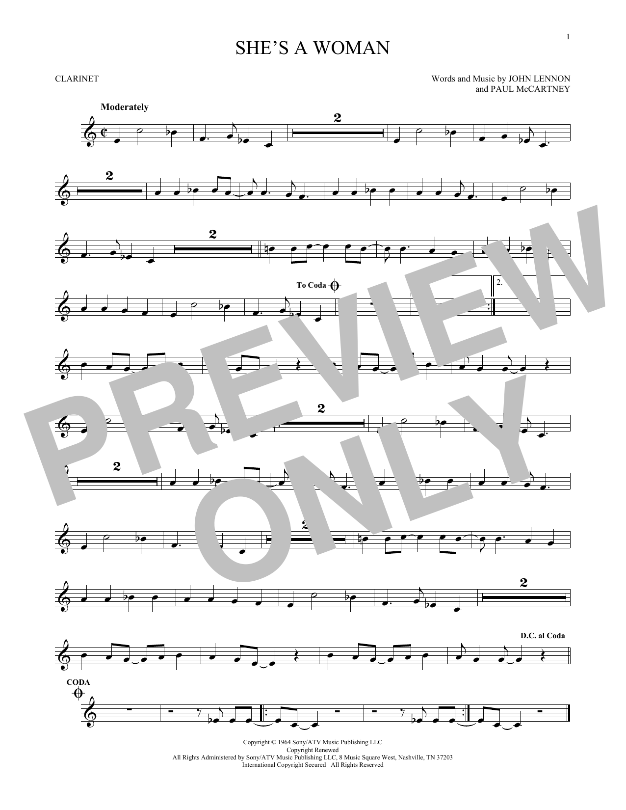Product gallery: Page 1 of 1 She's A Woman, The Beatles