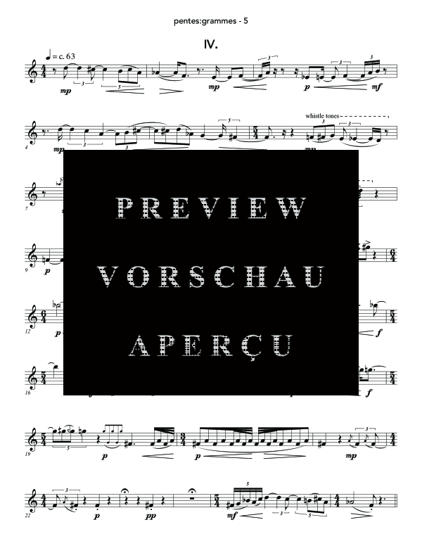 Produktgalerie: Seite 10 von 11 pentes:grammes, , (Piccolo Flöte Solo)