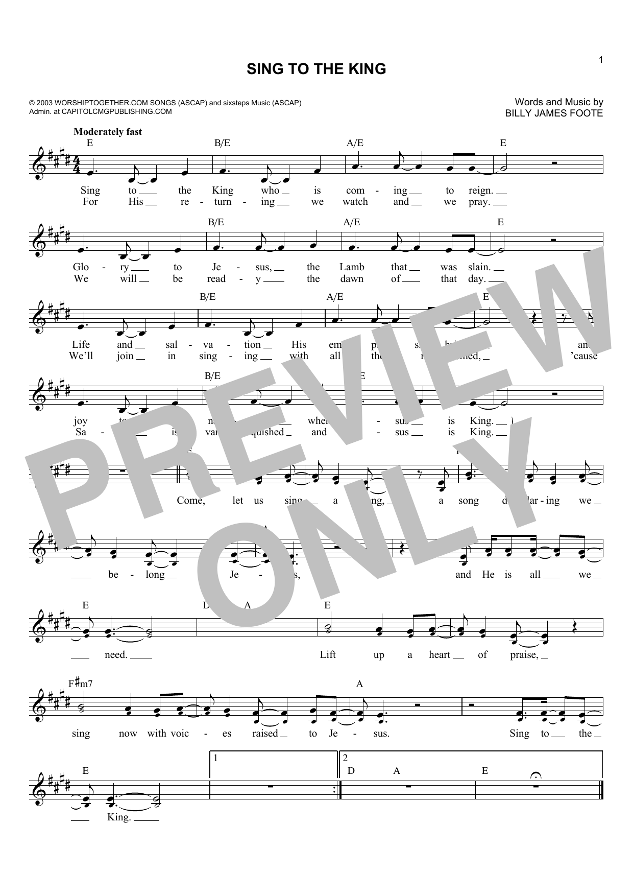 Product picture to: Sing To The King