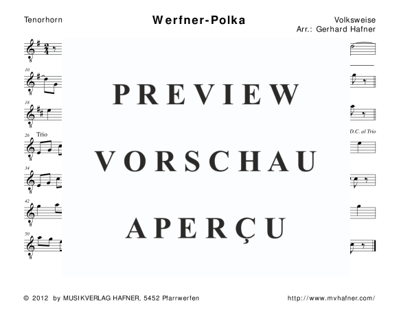 gallery: Werfner-Polka, , (Holz- und Blechbläser)