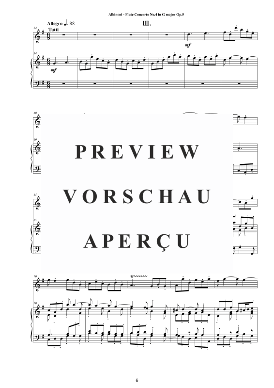 Product gallery: Page 7 of 11 Flute Concerto No.4 in G-Dur Op.5, , Flute and Piano/Harpsichord