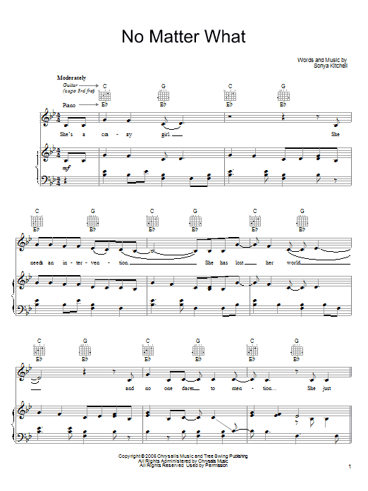Produktgalerie: Seite 1 von 1 No Matter What, Sonya Kitchell, Gesang, Gitarre, Klavier